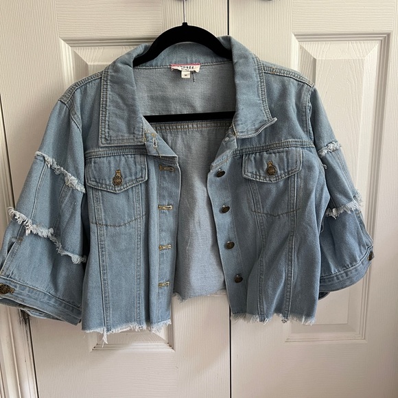 Cropped Denim Jacket - Picture 1 of 7